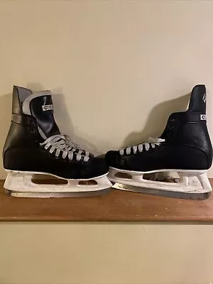 CCM Champion 90 Black Hockey Ice Skates Mens Size 11 SLM 296mm Senior • $27