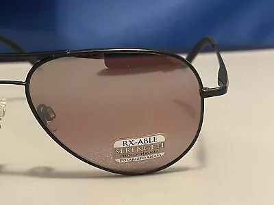 Serengeti CARRARA 8454 Sunglasses Matte Black POLARIZED Sedona Bi Mirror Lenses • $180