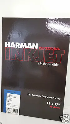 New Hahnemuhle Harman Matte Fibre Duo Paper 13633045 Digital Printing 11x17  • $59.98