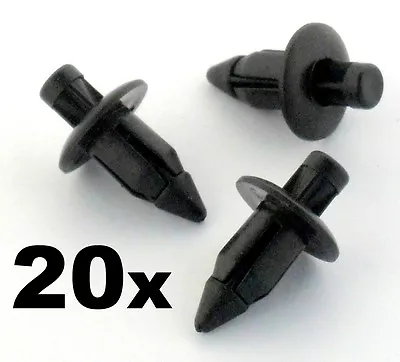 £3.79 • Buy 20x 6mm Plastic Rivet Bike Fairing Trim Clips- Honda, Yamaha, Suzuki, Kawasaki