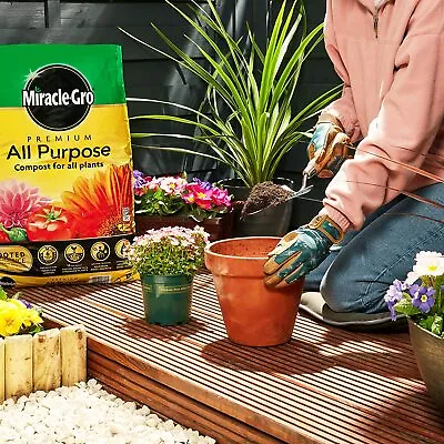 NEW Miracle-Gro All Purpose Compost - 40 Litre BAG Garden Planting Growing Soil  • £12.99