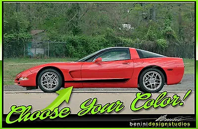 Rocker Side Racing Stripes Fits Z06 3 1997-2004 C5 Corvette • $54.99