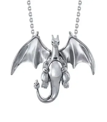 £14.99 • Buy Silver Pokemon Style Pendant Necklace - Charizard Style