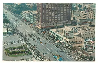 C1970 PC: Aerial View Of Miss International Beauty Parade - Long Beach CA • $9.95