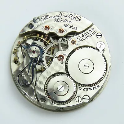 E. Howard & Co. 16 Size Nickel Open Face Pocket Watch Movement • $6.50