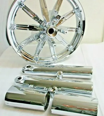 $890 • Buy HARLEY DAVIDSON CHROME 2009 Road King Rim Impeller Touring Front Wheel W/ Lowers