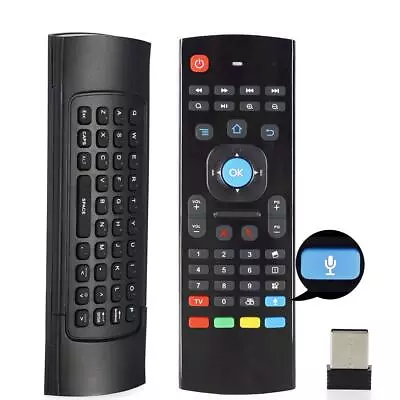 MX3 Voice Air Mouse Mini Keyboard Wireless Remote 2.4G Multifunctional Fly M... • $23.73