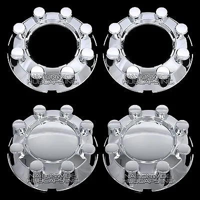 4 Ford F250 F350 SD 4x4 Chrome Wheel Center Hub Caps 8 Lug Rim Lug Cover Hubs • $109.99