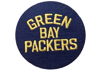 🏈🏈 Vintage Old School Green Bay Packers Patch3 In Size  Felt Backingiron On • $3.59