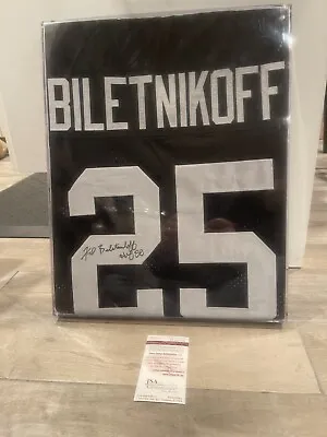 $139.99 • Buy Jsa Fred Biletnikoff Signed Autographed Oakland Raiders Full Size Jersey W/ Case
