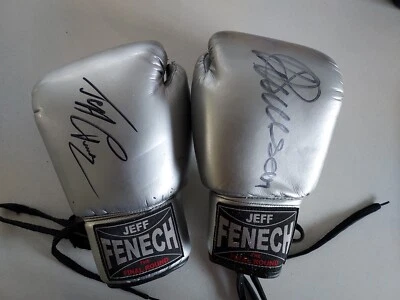 $350 • Buy Autographed Boxing Gloves Jeff Fenech And Azumah Nelson
