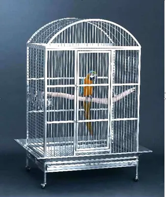 Large #304 STAINLESS STEEL Dome Top Bird / Parrot Macaw Cage  INDOOR / OUTDOOR • $2095