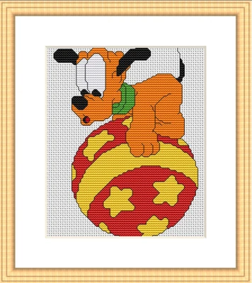 £2.50 • Buy Mickey Mouse Pluto Cross Stitch Chart 14 Count 12 Cm X 17 Cm PDF Chart Only