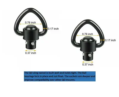 2 Pack High Table Armory Quick Disconnect Sling Push Button QD Sling Swivel • $9.99