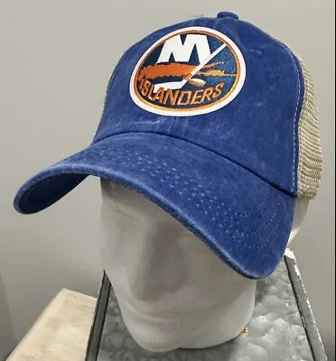 New York Islanders Custom Blue Throwback Retro Distressed Hat • $20.99