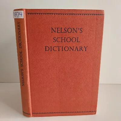 Nelson's School Dictionary Hardcover Vintage • $12.89