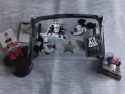 Primark Disney Minnie Mouse Cosmetics Bag And Compact Hair Brush/keyring New • £12.99
