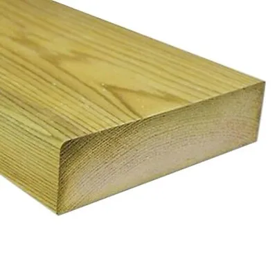 NEW C24 GRADED 2X8 TIMBER. TREATED STRAIGHT 3.6 And 4.8M LENGTHS(price For 4.8m) • £23.50