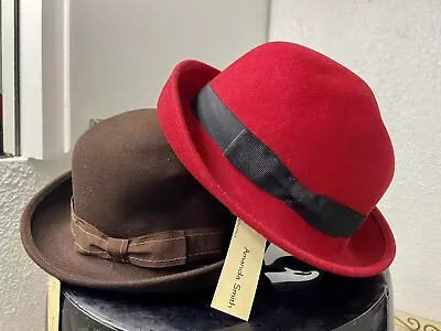 Vintage Amanda Smith Wool Bowler Hats NEW • $45