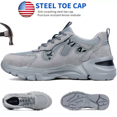 Mens Bulletproof Safety Shoes Steel Toe Work Boots Indestructible Shoes US Size • $43.70