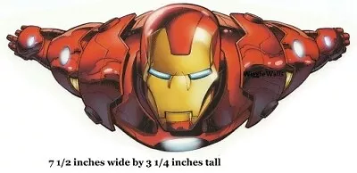 Iron Man Wall Decal Marvel Avengers Peel & Stick Art Tony Stark Vinyl Sticker US • $3