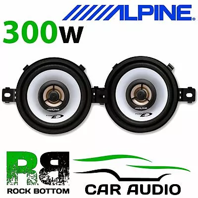 ALPINE SXE-0825S SAAB 95 9-5 - 3.5  8.7cm 2 Way 300 Watts Top Dash Car Speakers • £36.95