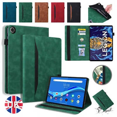 For Lenovo Tab M8 M10 2nd 3rd Gen P11 P12 Tablet Wallet Leather Case Flip Cover • £14.75