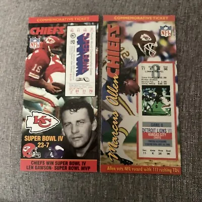 2 Chiefs Commemorative Tickets  NFL Super Bowl IV • $10