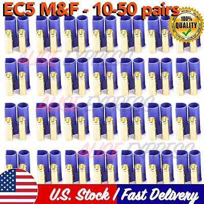 20 100Pcs EC5 Device Connector Plug For RC Car Plane Helicopter Battery Lipo Lot • $8.69