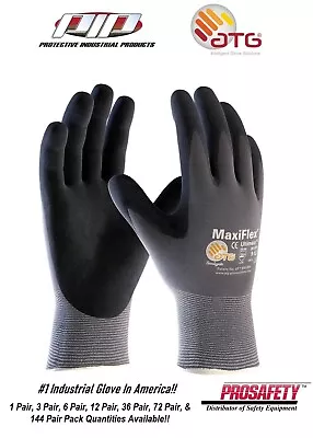 34-874 MaxiFlex Ultimate Micro Foam Nitrile Grip Coated PROTECTIVE WORK GLOVES • $354.95