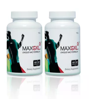 MaxGXL NAC Formula 180 Vegetable Caps 30 Servings (Pack Of 2) Exp. 08/2025 • $160