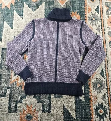 Jbrand Purple Turtleneck Sweater. Rabbit Fur. Med. • $32