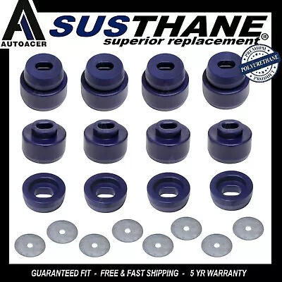 For Silverado Sierra 1500 / 2500 Oval Front & Rear Body Cab Mount Bushing Kit PU • $104