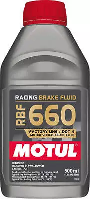 Motul 1/2L Brake Fluid RBF 660 - Racing DOT 4 Case Of 12 101667 • $336.96