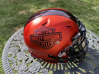 $245 • Buy Harley-Davidson Collector's Football Helmet Full Size Authentic-ONE OF A KIND!