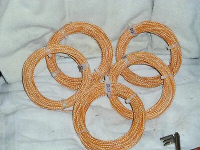 100 Ft. Coil 2-wire  Of  Western Electric 22g Cloth Coveredtinned  • $59.95