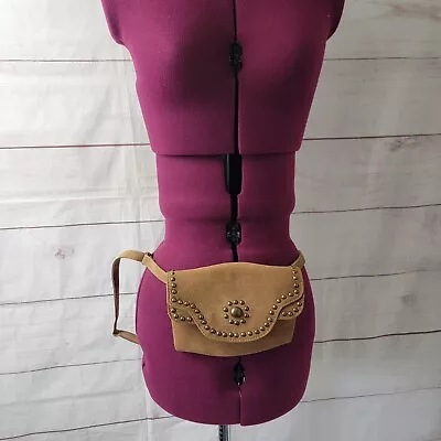 Free People Waist Belt Sling Bag Small Fanny Pack Bag Studded Leather • $31.99