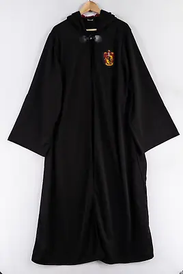 Spirit Halloween Harry Potter Gryffindor Robe Adult One Size Black Crest Hooded • $20.51