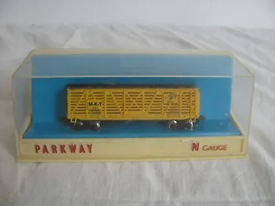 Vintage Parkway N Scale Yellow MKT 501 Katy Cattle Stock Car #6150/6157 NOS • $19.99