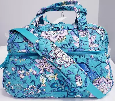 Vera Bradley Compact Traveler Bag  Peacock Garden EXACT ONE NWT • $45