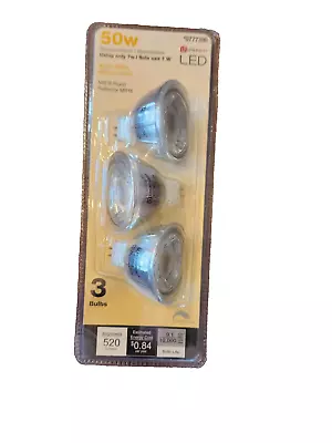 Utilitech Led Flood 50 Watt 3 Pack MR16 #0777396 GU5.3 Base Dimmable • $12.95