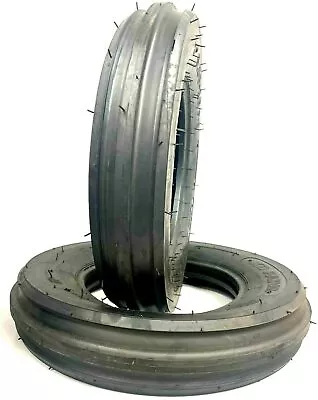 Two 6.00-16 Tri-Rib Front Tractor Tires Tubeless Heavy Duty 600x16 F2 3 Rib Farm • $179.99