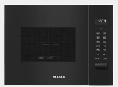 Miele M2224SC Obsidian Black Built-In Microwave With Grill BRAND NEW • £639