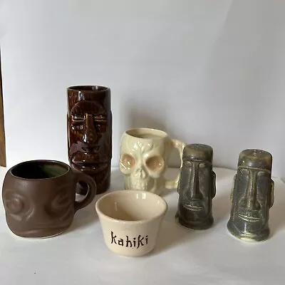 VTG KAHIKI SUPPER CLUB  Col. Ohio 4 Made In Ohio Cups & S&P From Japan.  All OG • $561