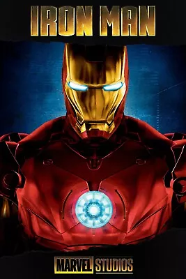 Iron Man Poster Wall Art Prints Cinema Film Marvel A4 A3 A2 A1 MAXI 471 • £5.99