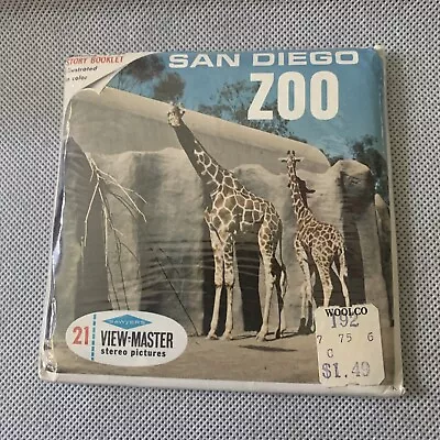 Vtg Rare View Master A173 San Diego Zoo Sawyer's 3 Reel Set In Sleeve 1960s 1A • $13.50