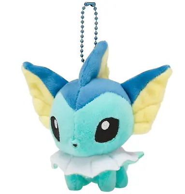 Pokemon Center Mocchiri Mascot Dolls - Vaporeon 4.5in Keychain Plush Kanto #134 • $23.90