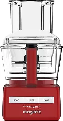 Magimix CS 3200 XL Compact Food Processor 6 In 1 Solution  2.6L - Red • £199.94