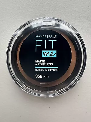 Maybelline Fit Me Matte + Poreless Powder Normal/Oily - 358 Latte 12g New • £5.42