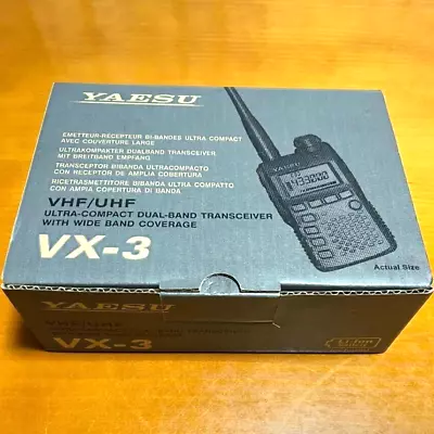 Yaesu VX-3 Vertex Standard STANDARD 144/430MHz FM Dual Band Transceiver • $299.99